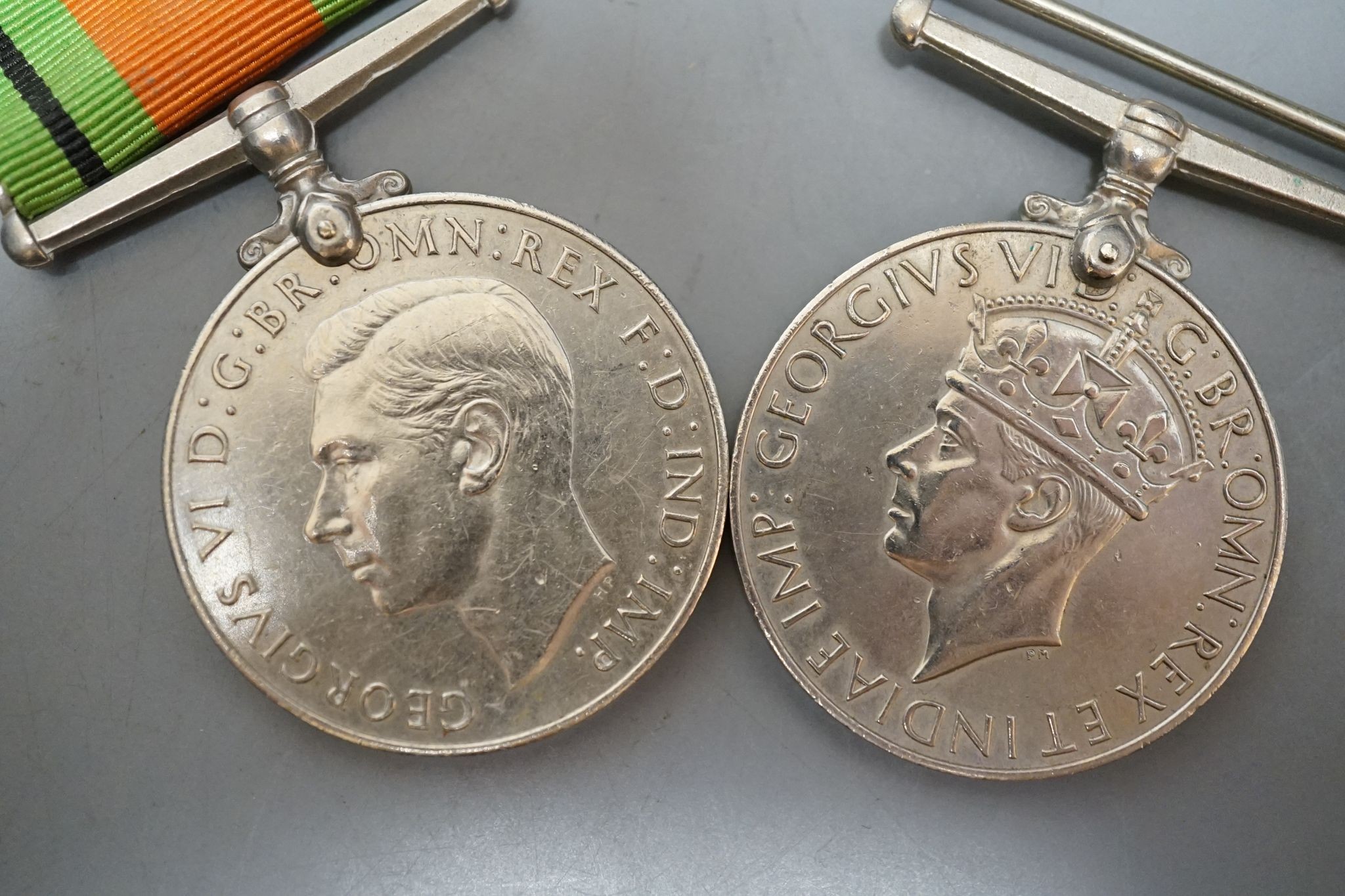 A group of five WW2 medals
